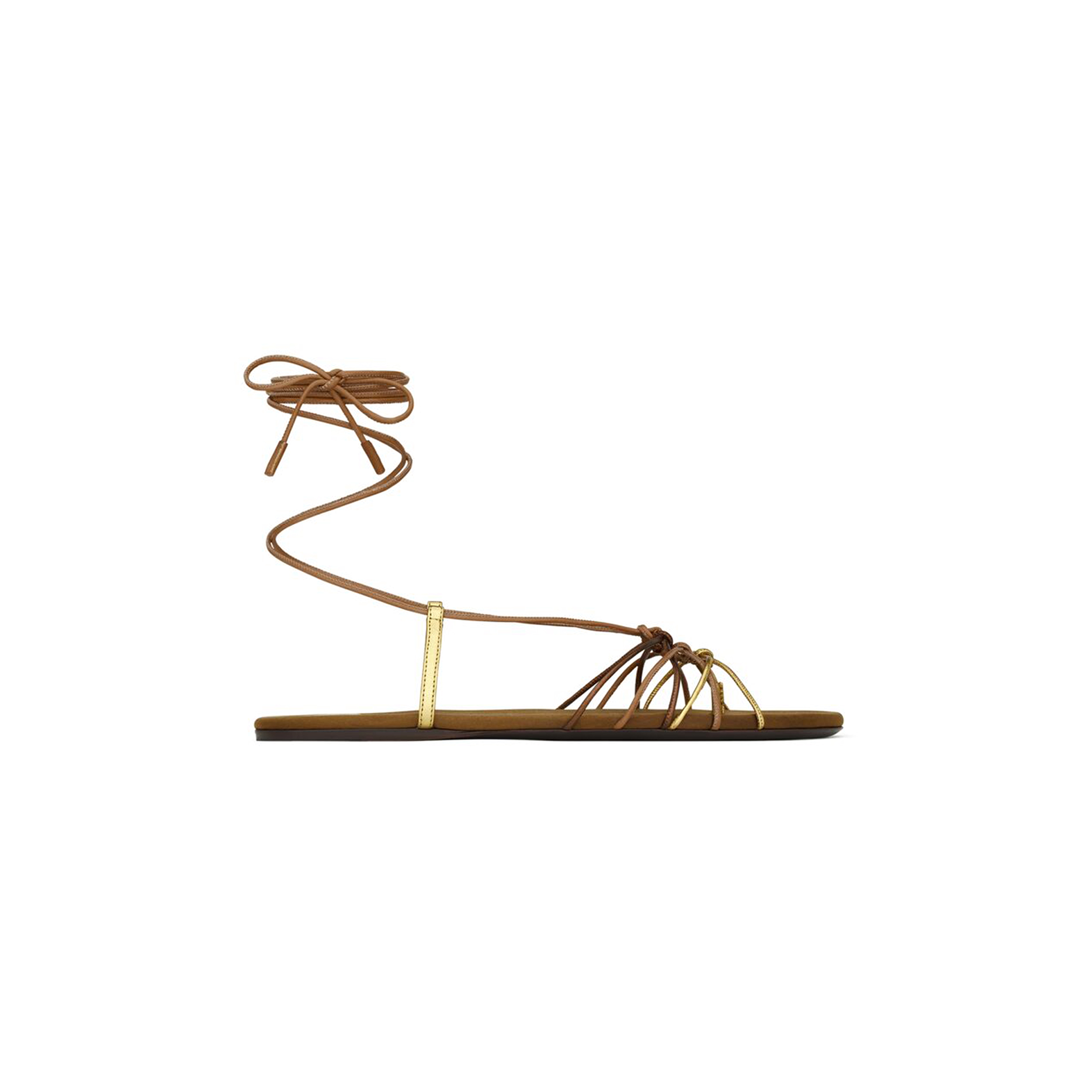 Y*L babylone sandals in smooth and metallic leather 825740aaeth2563